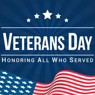 Veterans Day – Monday, November 11th