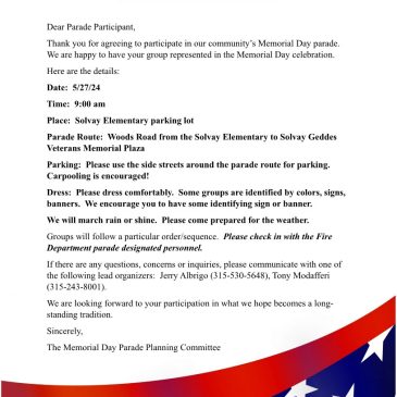 Solvay Memorial Day Parade